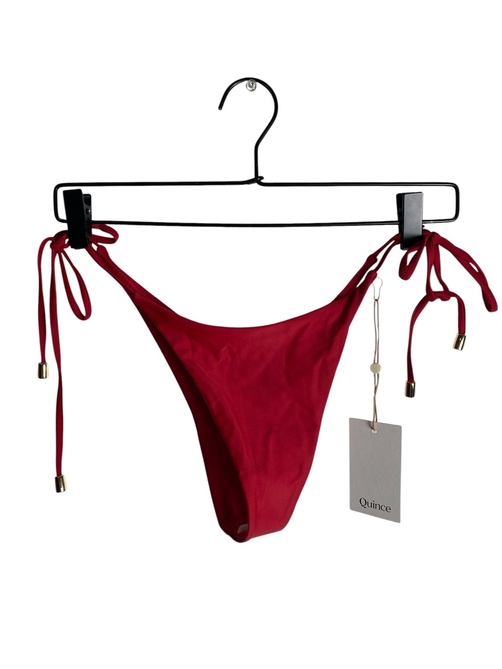 Quince Red Side Tie Bikini Bottoms